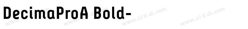 DecimaProA Bold字体转换
